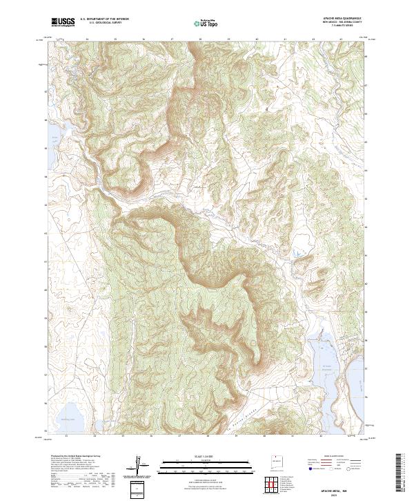 Apache Mesa topographic map thumbnail