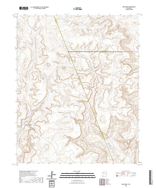 Arch Mesa topographic map thumbnail