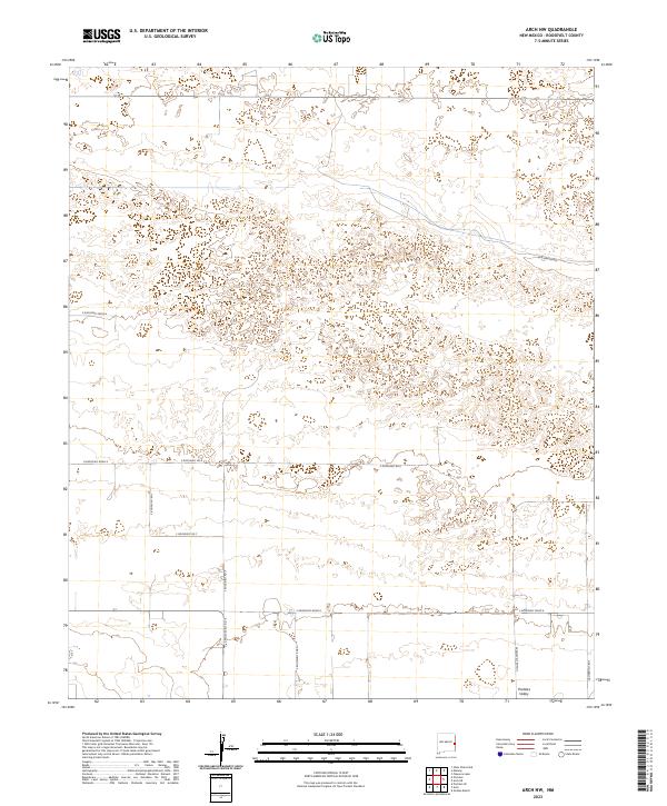 Arch NW topographic map thumbnail