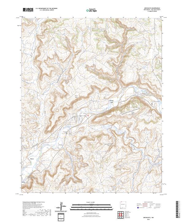 Archuleta topographic map thumbnail