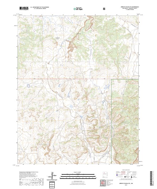 Arroyo Chijuillita topographic map thumbnail