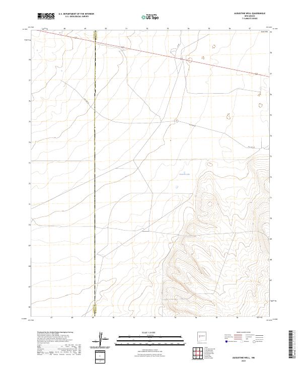 Augustine Well topographic map thumbnail