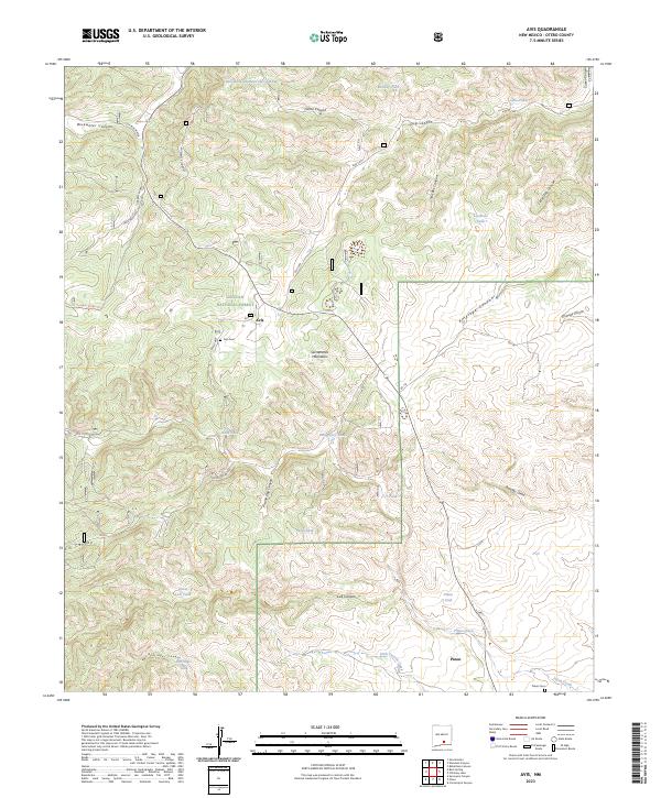 Avis topographic map thumbnail