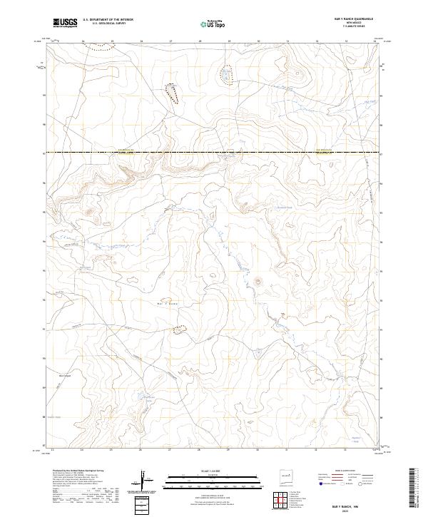 Bar Y Ranch topographic map thumbnail