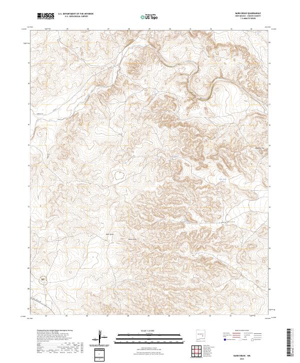 Barn Draw topographic map thumbnail