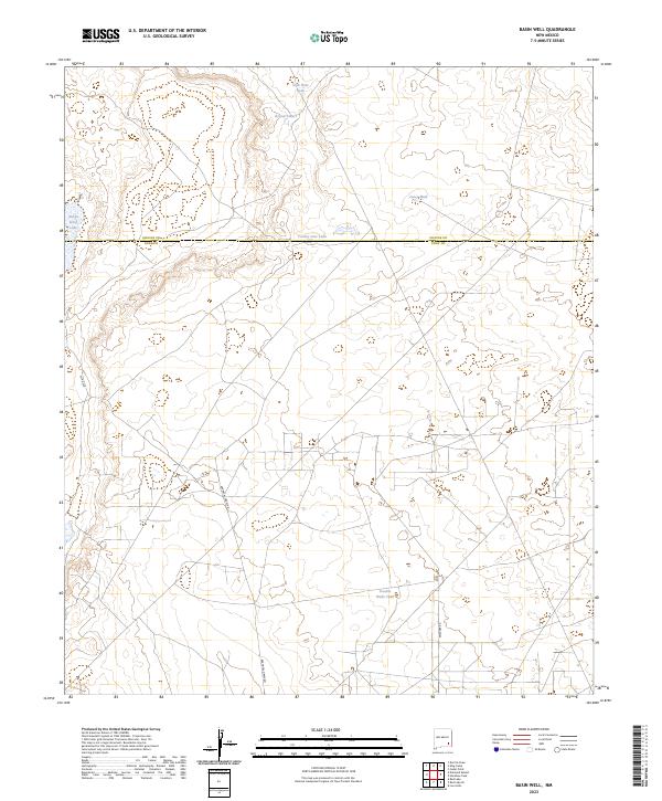 Basin Well topographic map thumbnail