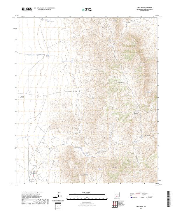 Bear Peak topographic map thumbnail