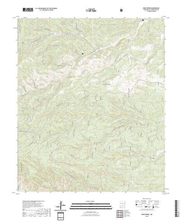 Bear Spring topographic map thumbnail