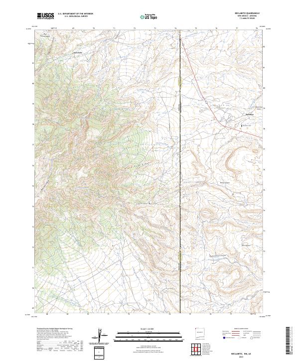 Beclabito topographic map thumbnail