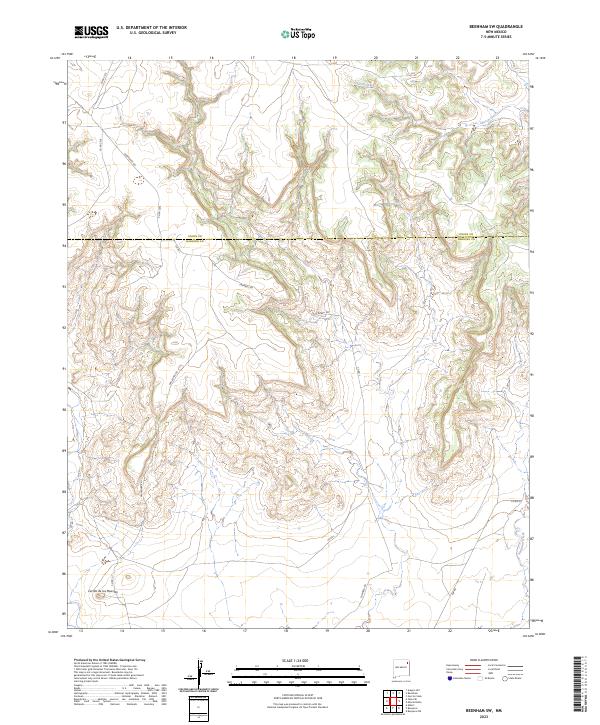 Beenham SW topographic map thumbnail