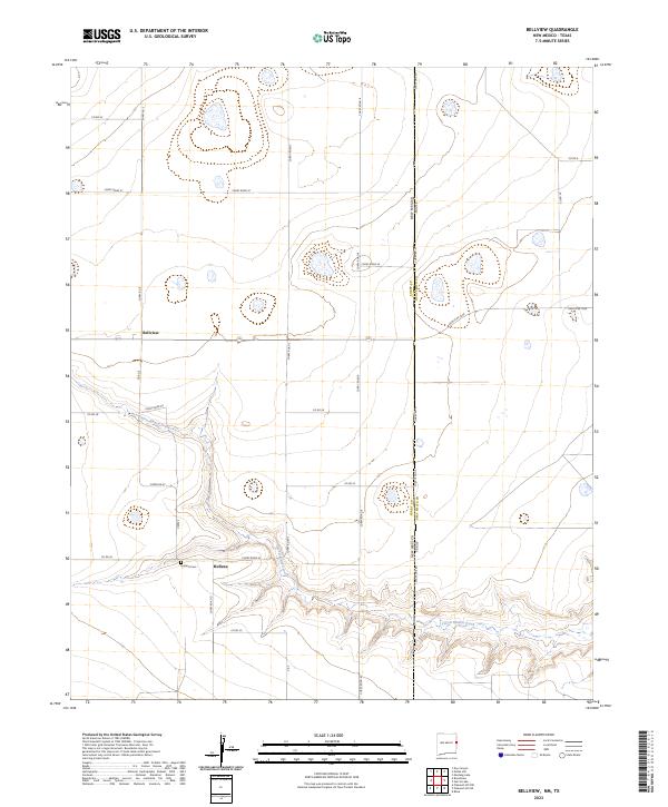 Bellview topographic map thumbnail