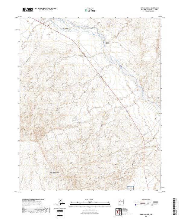 Bernalillo NW topographic map thumbnail