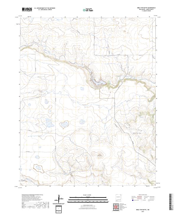 Bible Top Butte topographic map thumbnail