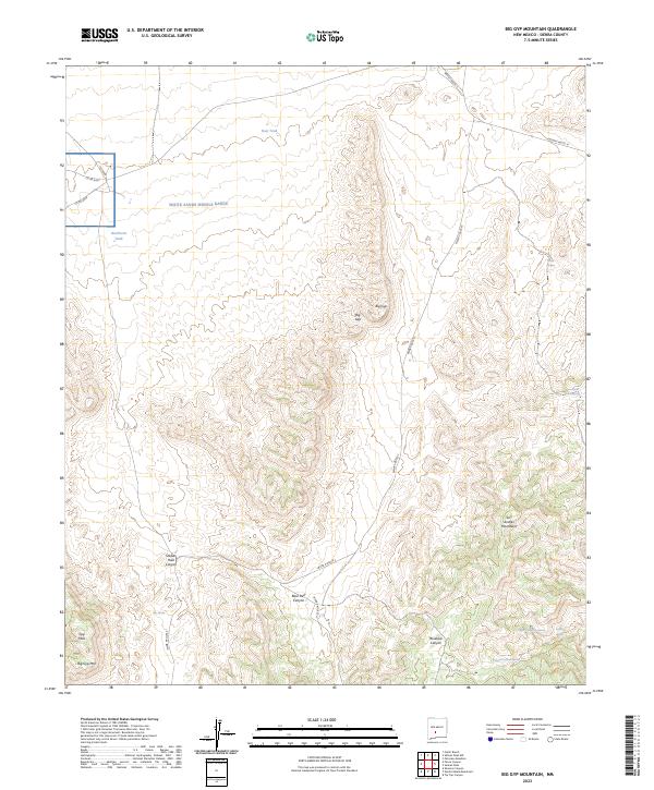 Big Gyp Mountain topographic map thumbnail