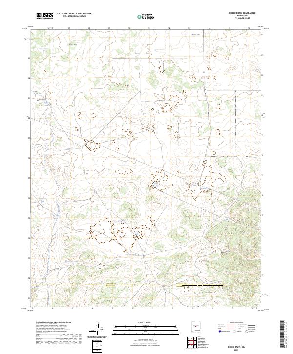 Bigbee Draw topographic map thumbnail