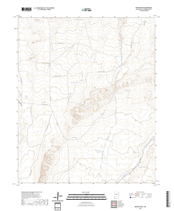 Bishop Ranch topographic map thumbnail