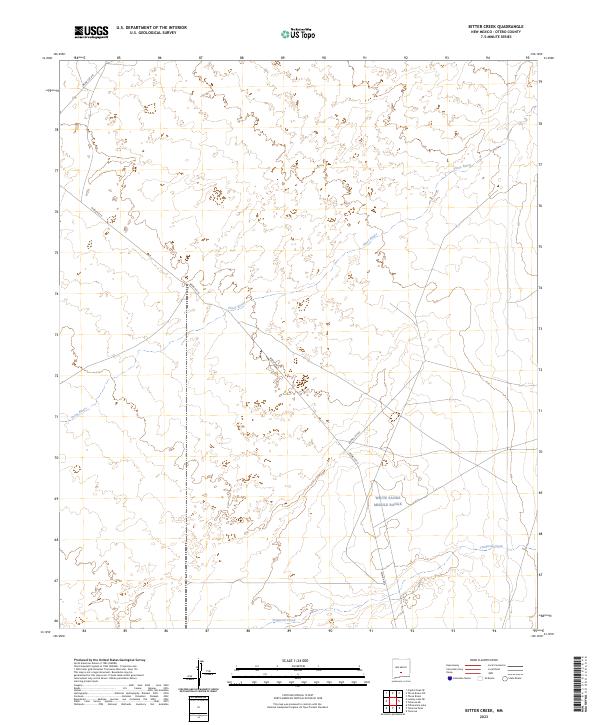 Bitter Creek topographic map thumbnail