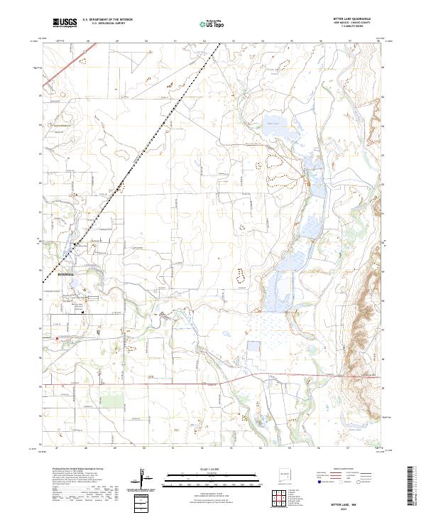 Bitter Lake topographic map thumbnail