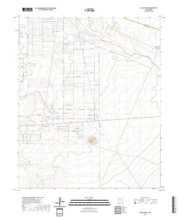 Black Butte topographic map thumbnail