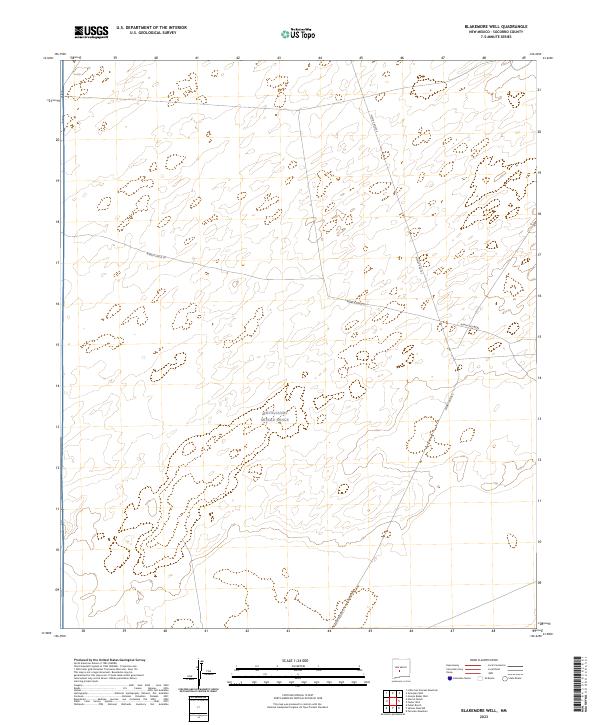 Blakemore Well topographic map thumbnail