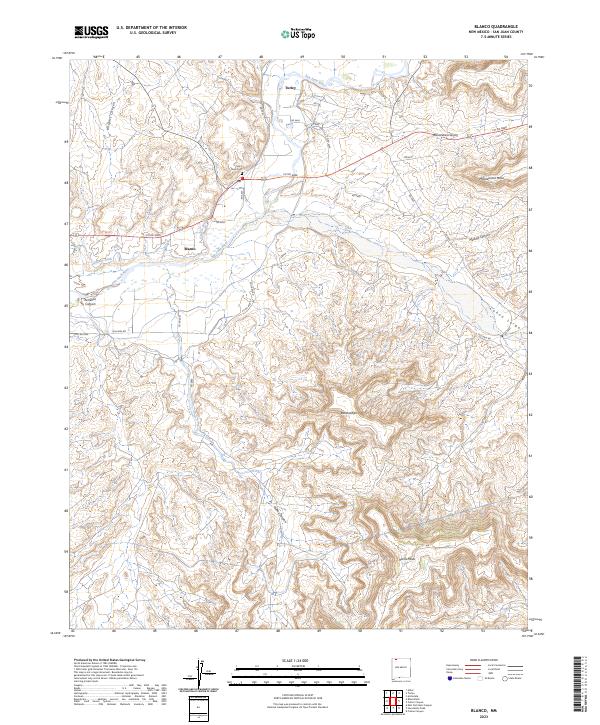 Blanco topographic map thumbnail