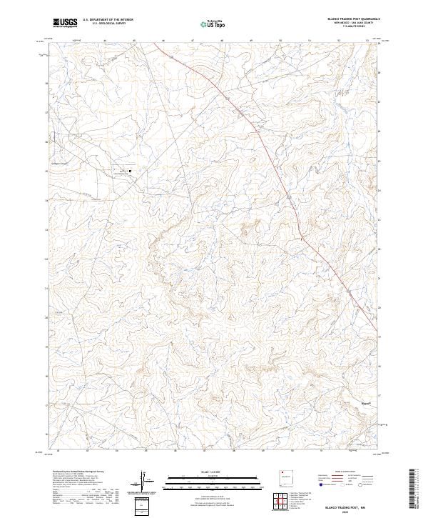 Blanco Trading Post topographic map thumbnail
