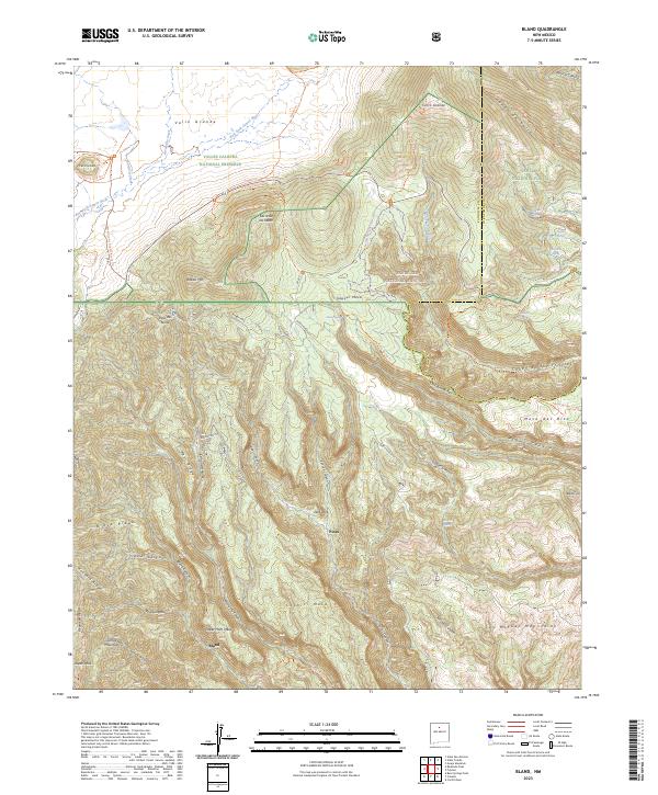 Bland topographic map thumbnail