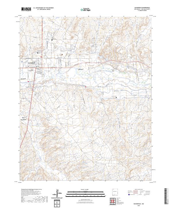Bloomfield topographic map thumbnail
