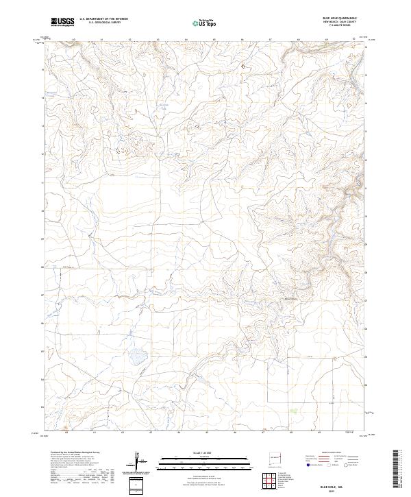 Blue Hole topographic map thumbnail