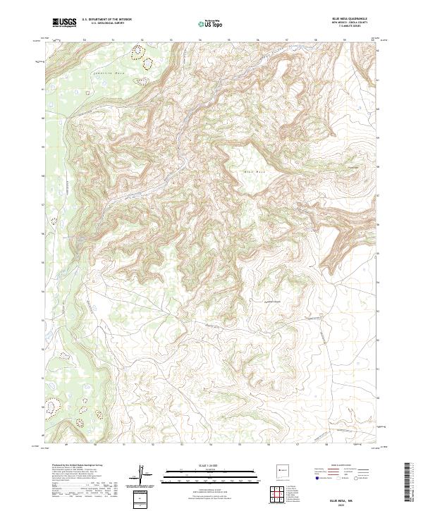 Blue Mesa topographic map thumbnail