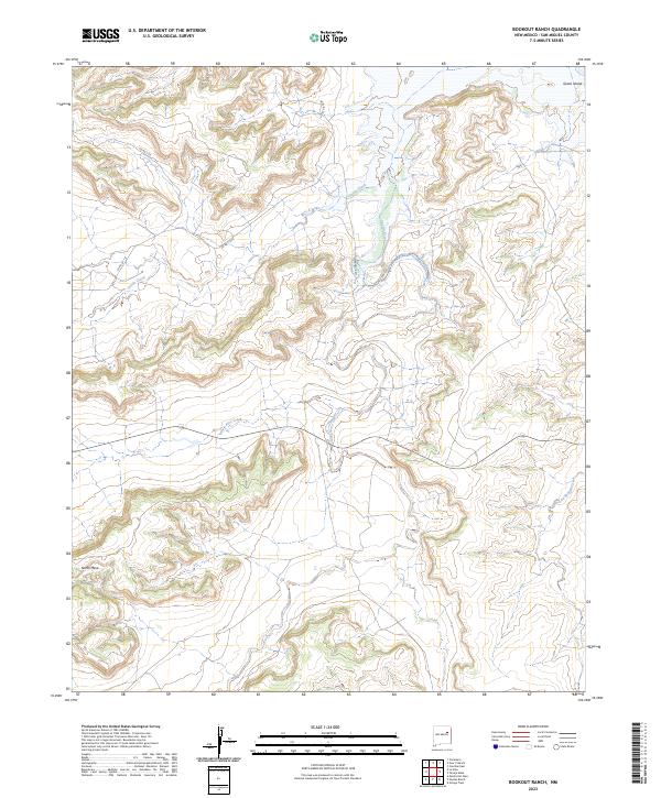 Bookout Ranch topographic map thumbnail