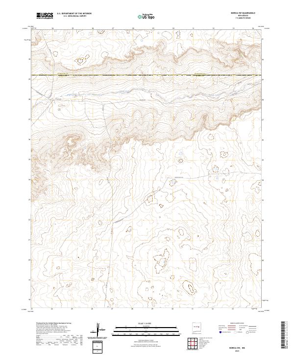 Borica SW topographic map thumbnail