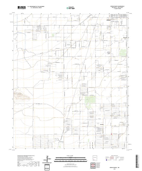 Bowlin Ranch topographic map thumbnail