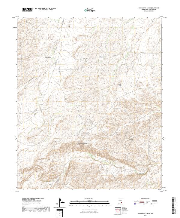 Box Canyon Ranch topographic map thumbnail