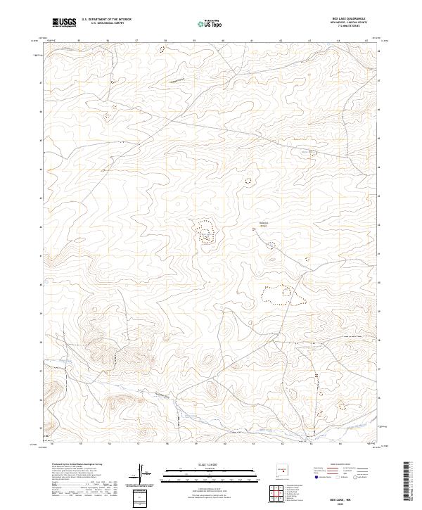 Box Lake topographic map thumbnail