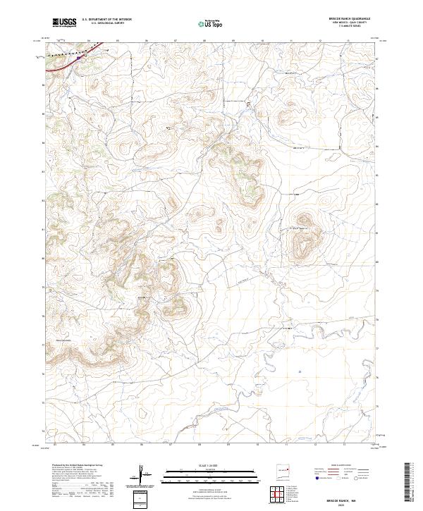 Briscoe Ranch topographic map thumbnail