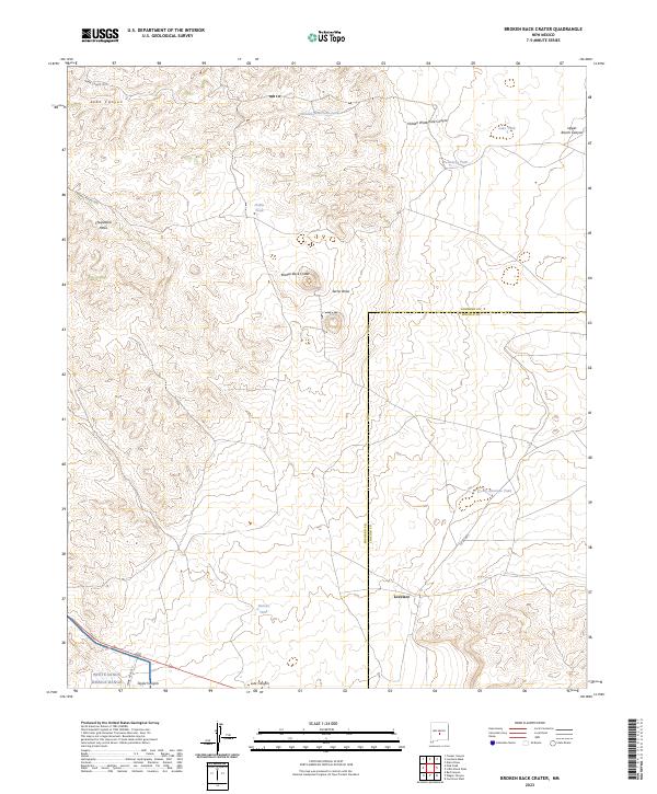 Broken Back Crater topographic map thumbnail