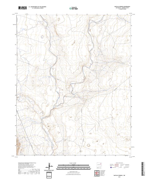 Buffalo Springs topographic map thumbnail