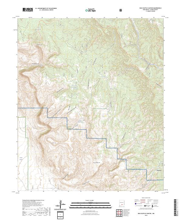 Bug Scuffle Canyon topographic map thumbnail