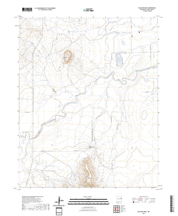 Bulldog Mesa topographic map thumbnail