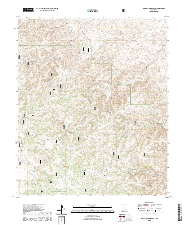 Bullis Spring Ranch topographic map thumbnail