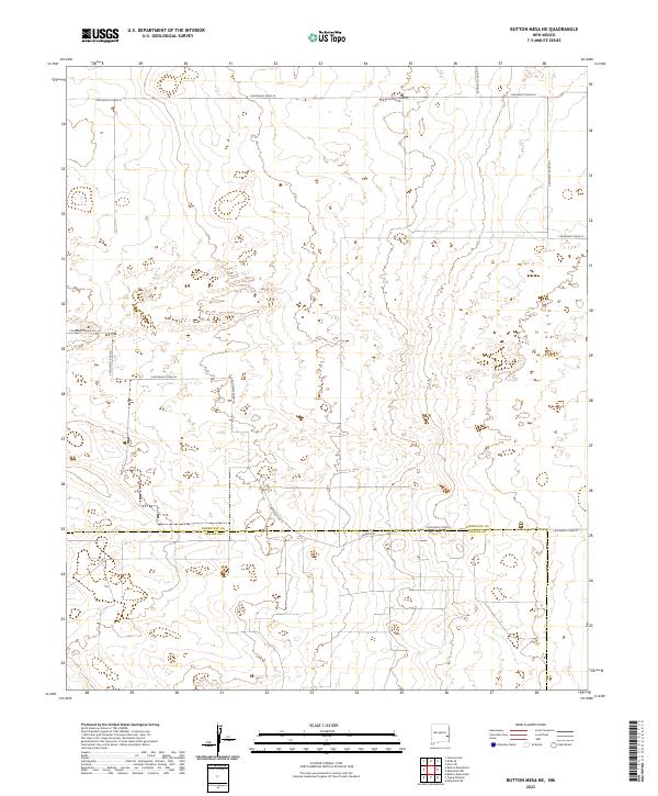Button Mesa NE topographic map thumbnail