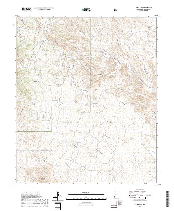 C Bar Ranch topographic map thumbnail
