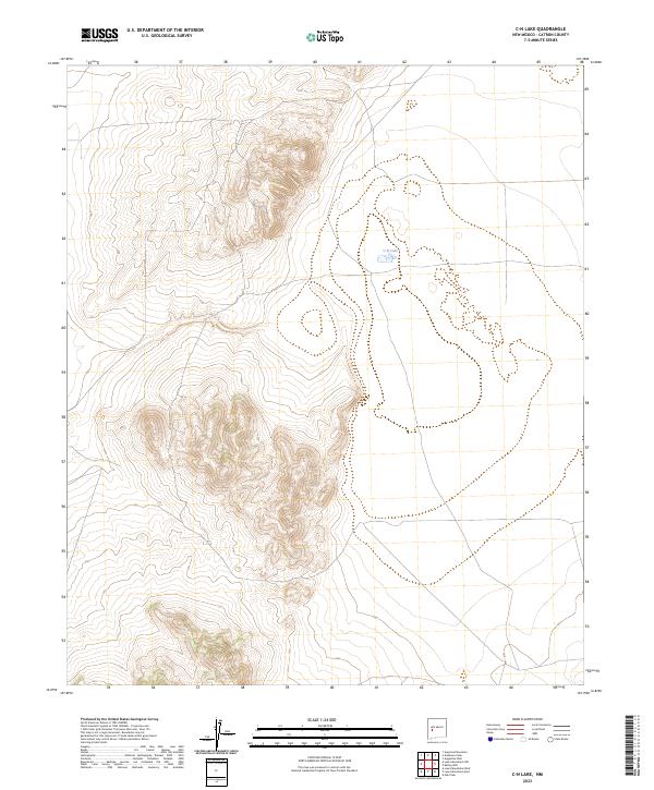 C-N Lake topographic map thumbnail