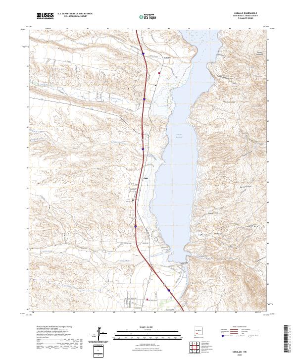 Caballo topographic map thumbnail