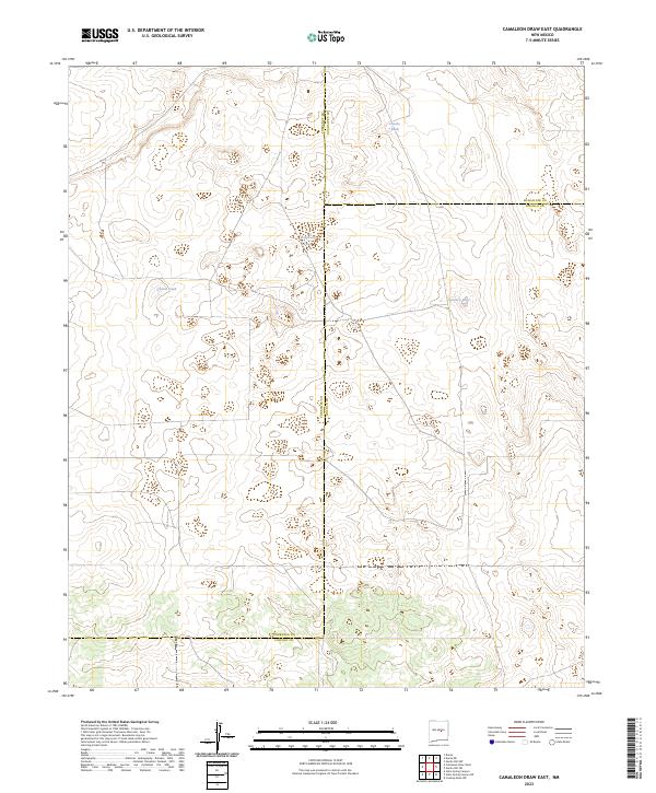 Camaleon Draw East topographic map thumbnail