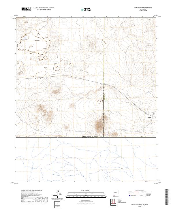 Camel Mountain topographic map thumbnail