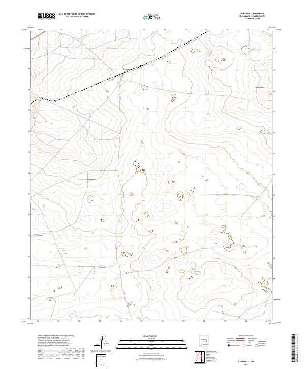 Campbell topographic map thumbnail