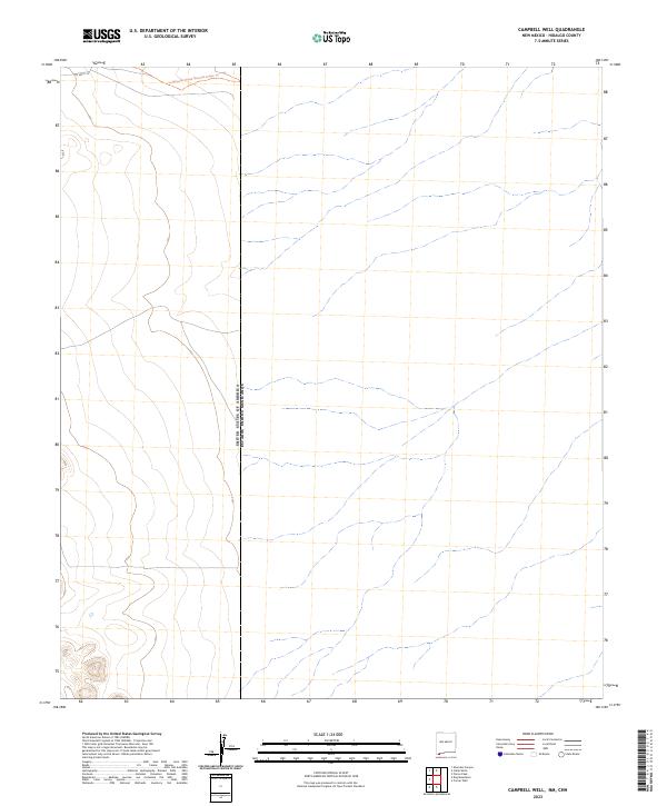 Campbell Well topographic map thumbnail