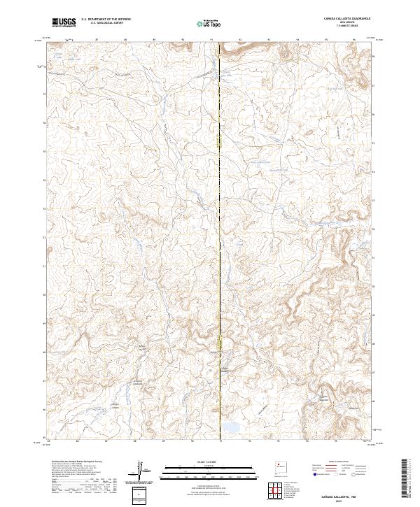 Canada Calladita topographic map thumbnail
